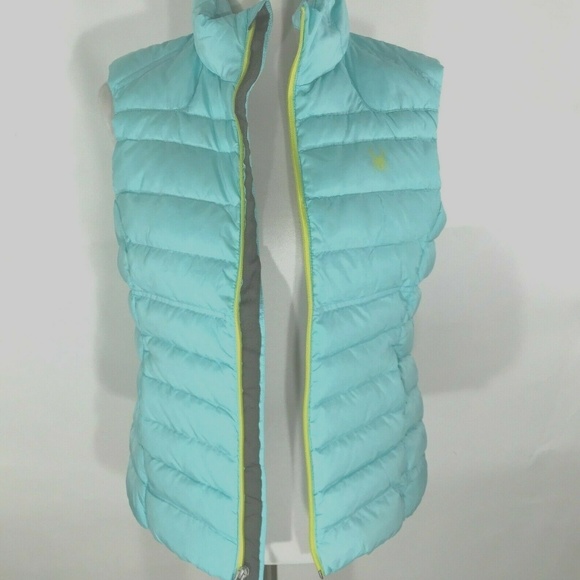 SPYDER Prymo Puffer Vest SZ S, M Teal Blue - Picture 3 of 5